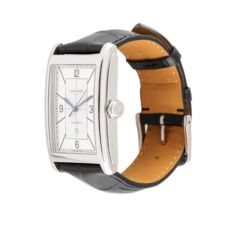 thiết kế mặt đồng hồ hình chữ nhật rất riêng của dòng đồng hồ Longines Docle Vita