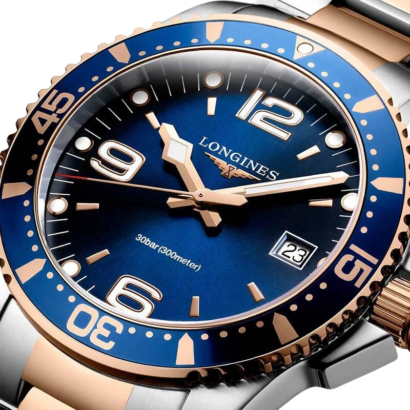 Longines HydroConquest sử dụng mặt kính chống trầy xước cao