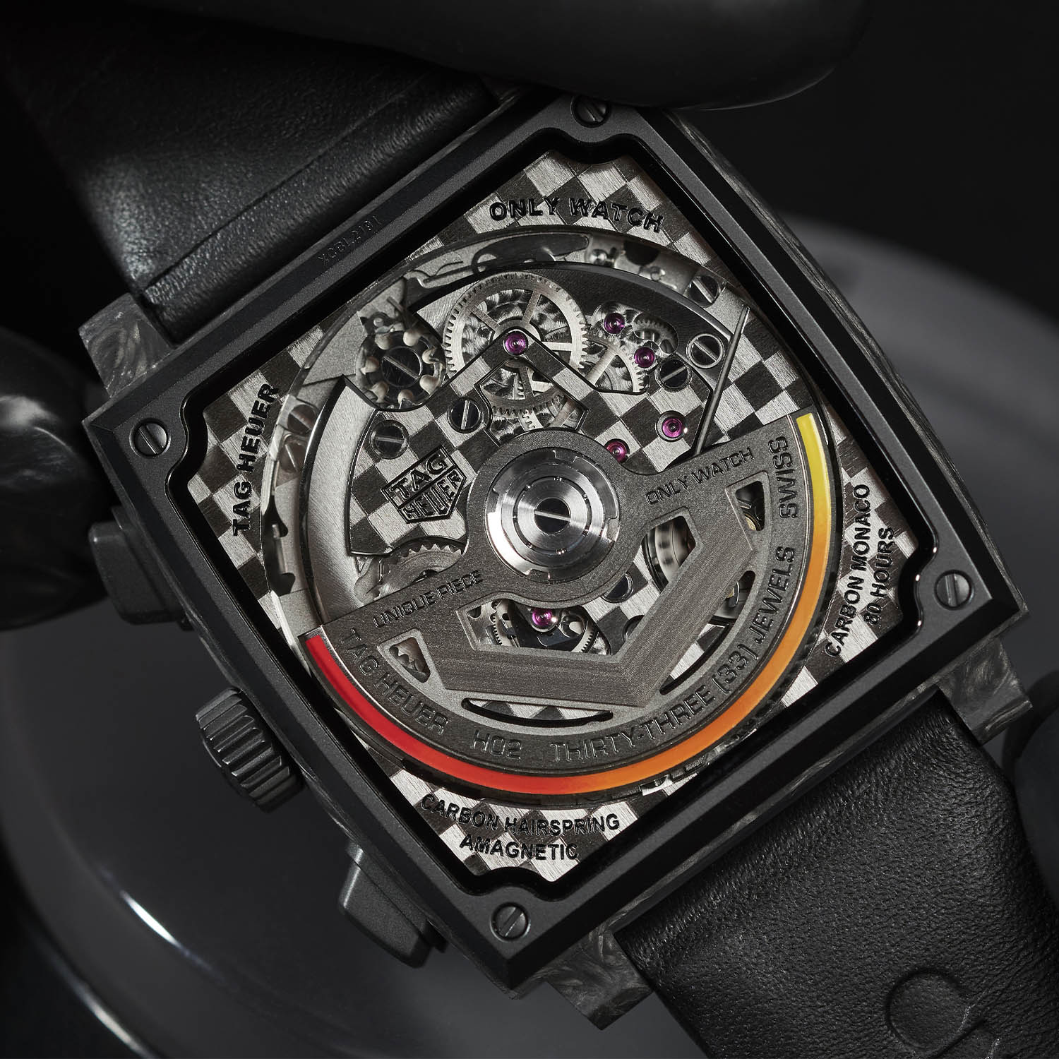 Trái tim của độc bản Monaco Only Watch là bộ máy in-house của TAG Heuer có tên là Heuer 02
