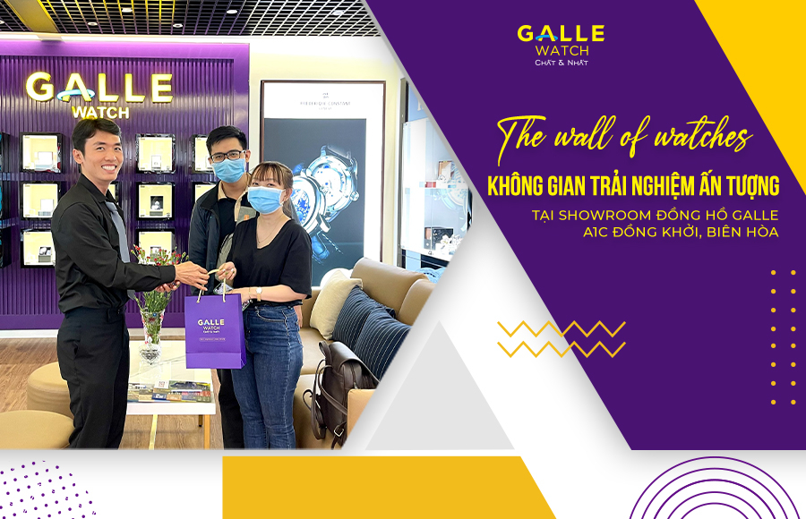 The wall of watches - Không gian trải nghiệm ấn tượng tại Showroom Đồng hồ Galle A1C Đồng Khởi, Biên Hòa