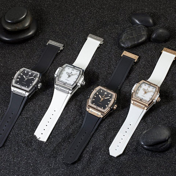 Đồng hồ nữ Spirit Of Big Bang King Gold White Full Pavé
