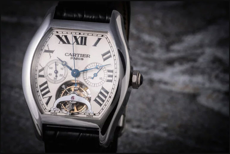 Cartier Tortue XL Tourbillon Chrono Monopoussoir