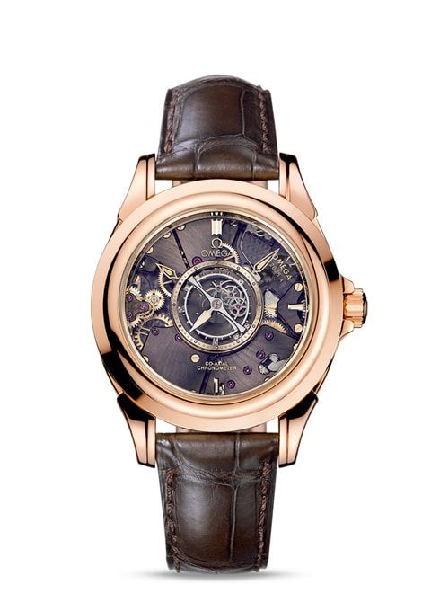 Đồng hồ Red Gold on leather strap - 513.53.39.21.99.001