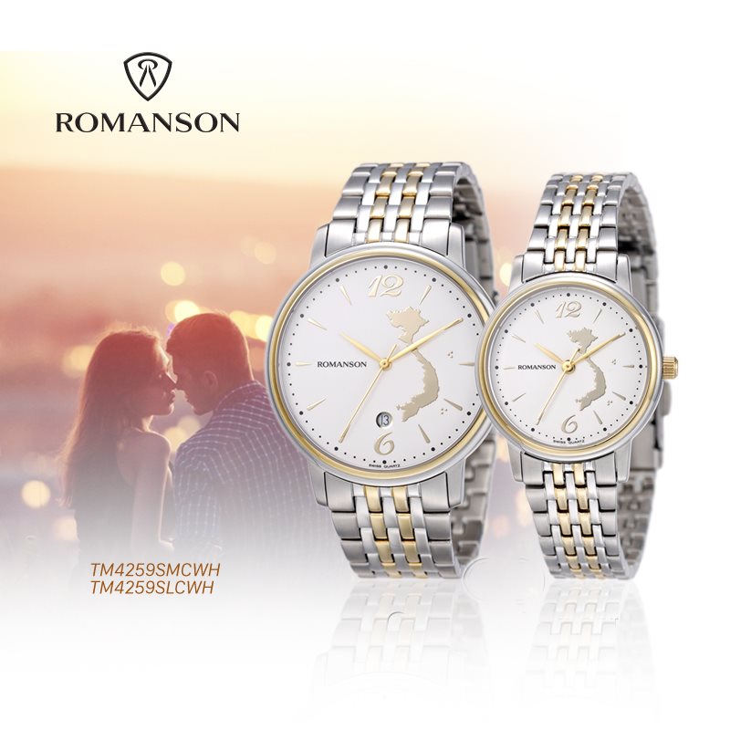 Đồng hồ đôi Romanson Special Edition 2015 TM4259SMCWH + TM4259SLCWH