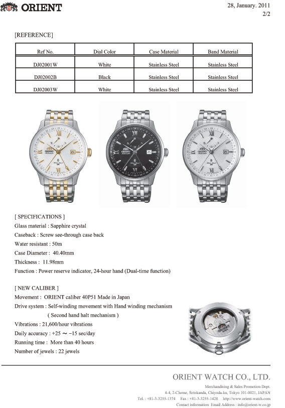 Orient Classic –Automatic GMT