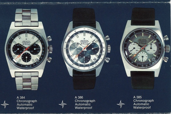 Zenith El Primero A386: Thiết kế chronograph huyền thoại