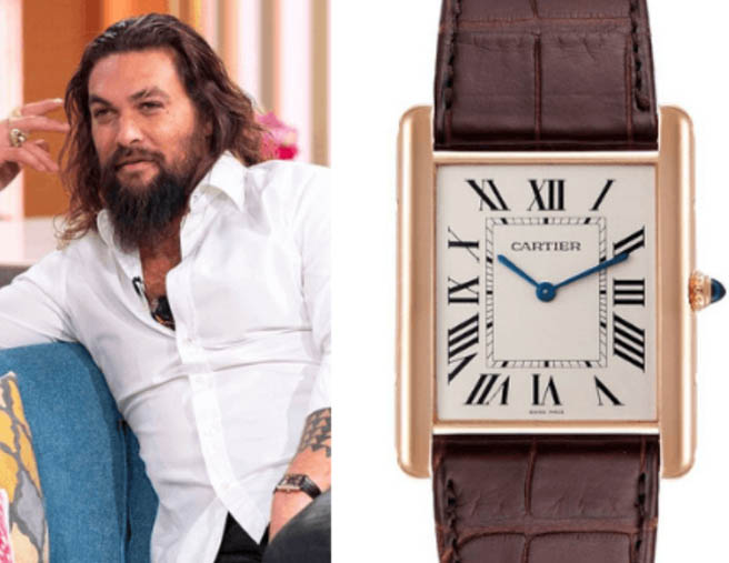 Đồng hồ Cartier Tank Louis của Jason Momoa
