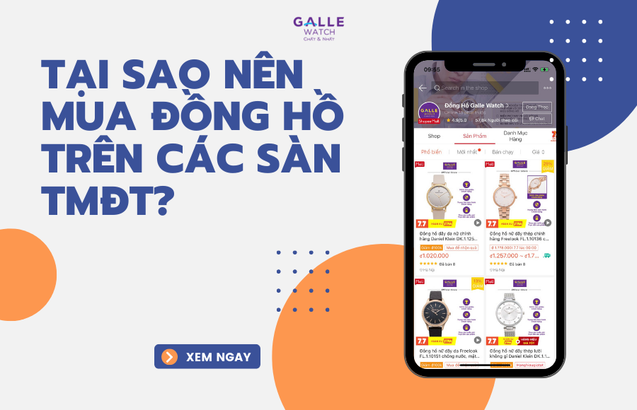 Tại sao nên mua đồng hồ trên các sàn TMĐT