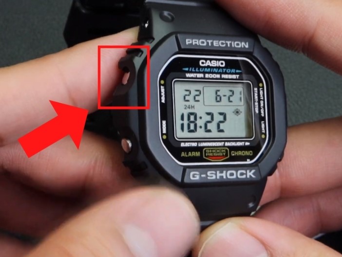 Cách chỉnh ngày đồng hồ G-shock