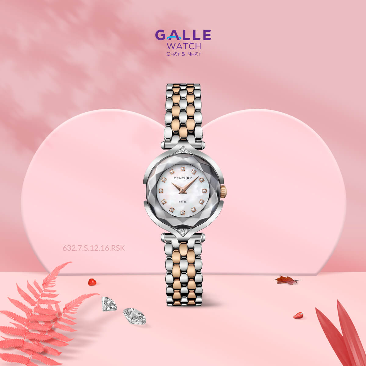 Đồng hồ Century 632.7.S.12.16.RSK