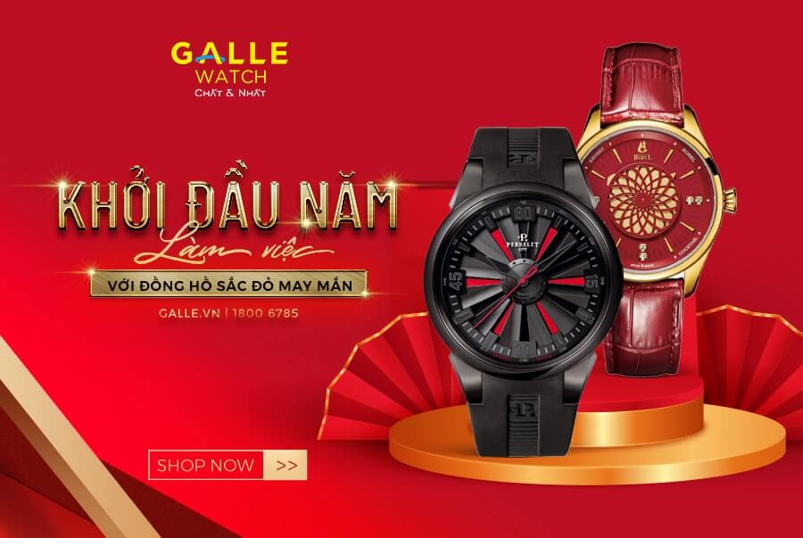 Khởi đầu năm làm việc với đồng hồ sắc đỏ may mắn