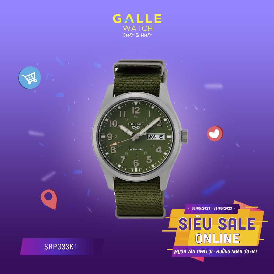 Đồng hồ nam Seiko 5 Sports SRPG33K1