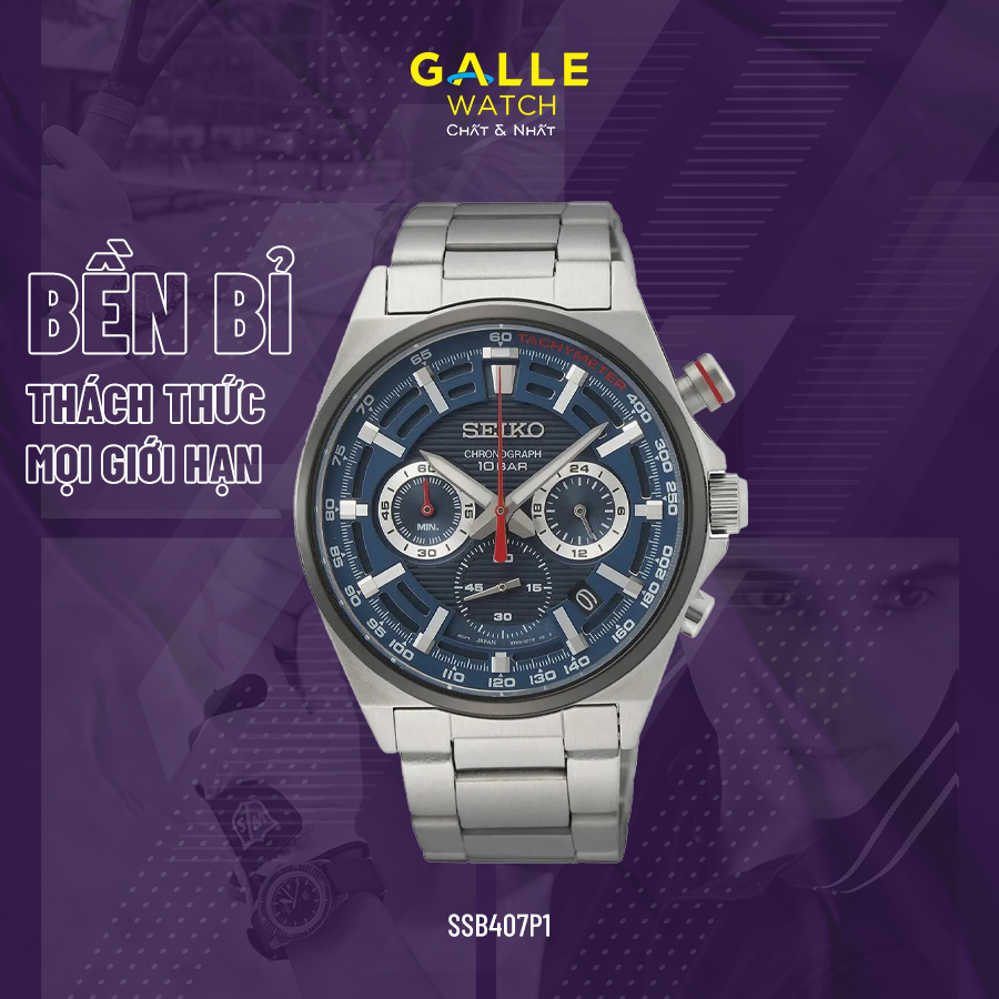 Đồng hồ Nam Seiko Chronograph SSB407P1