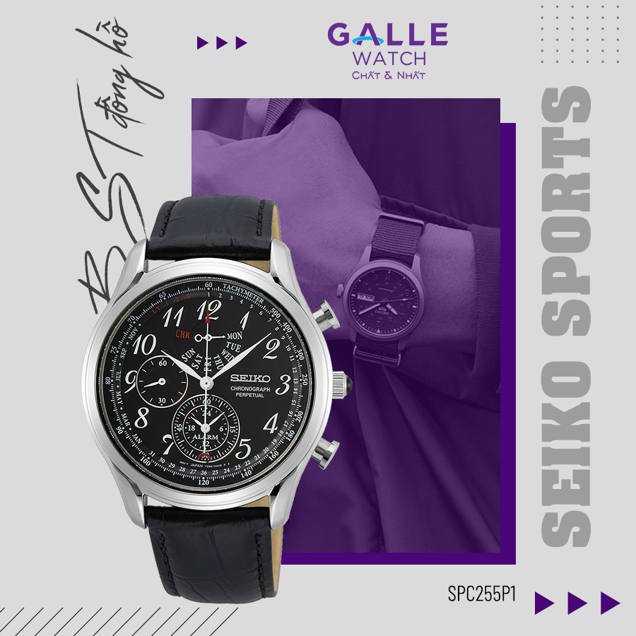 ĐỒNG HỒ NAM SEIKO CHRONOGRAPH SPC255P1