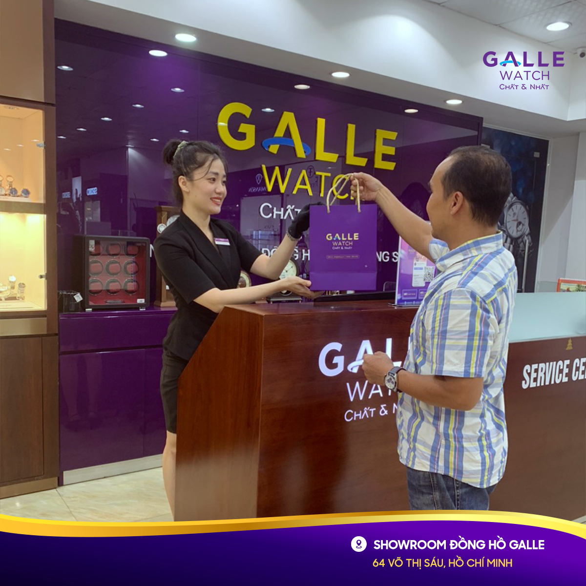 Showroom Đồng hồ Galle 64 Võ Thị Sáu, Hồ Chí Minh - Không gian cao cấp, dịch vụ chuyên nghiệp