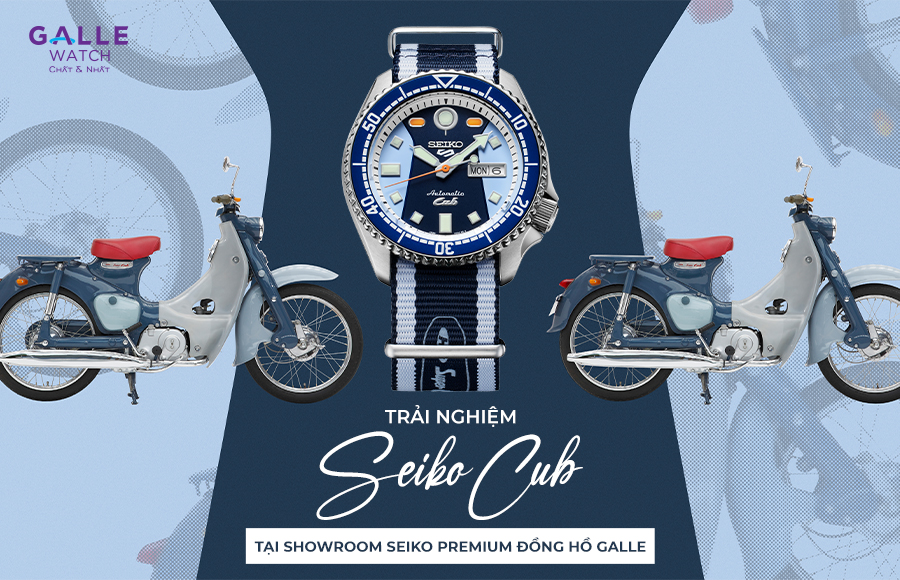 Trải nghiệm đồng hồ Seiko X Honda Super Cub tại showroom Seiko Premium đồng hồ Galle