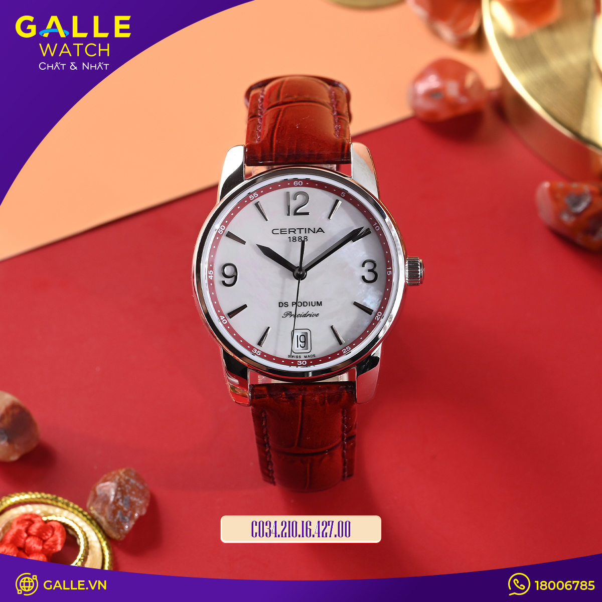 ĐỒNG HỒ NỮ CERTINA DS PODIUM LADY 33MM C034.210.16.427.00