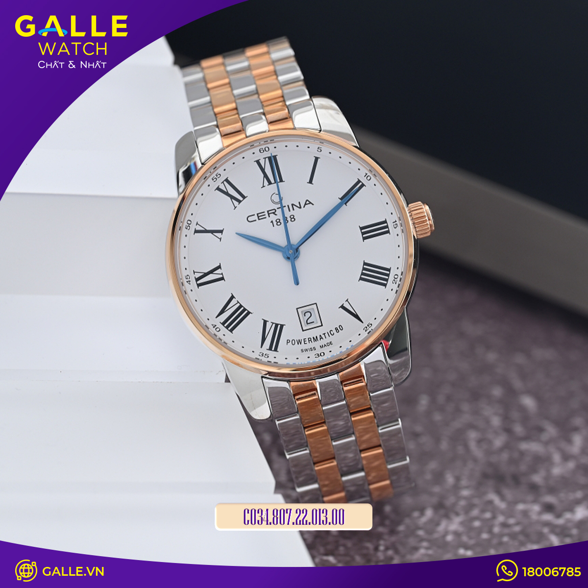 ĐỒNG HỒ NAM CERTINA DS PODIUM GENT POWERMATIC 80 C034.807.22.013.00