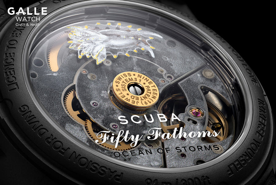 Mặt sau Blancpain x Swatch Ocean of Storms