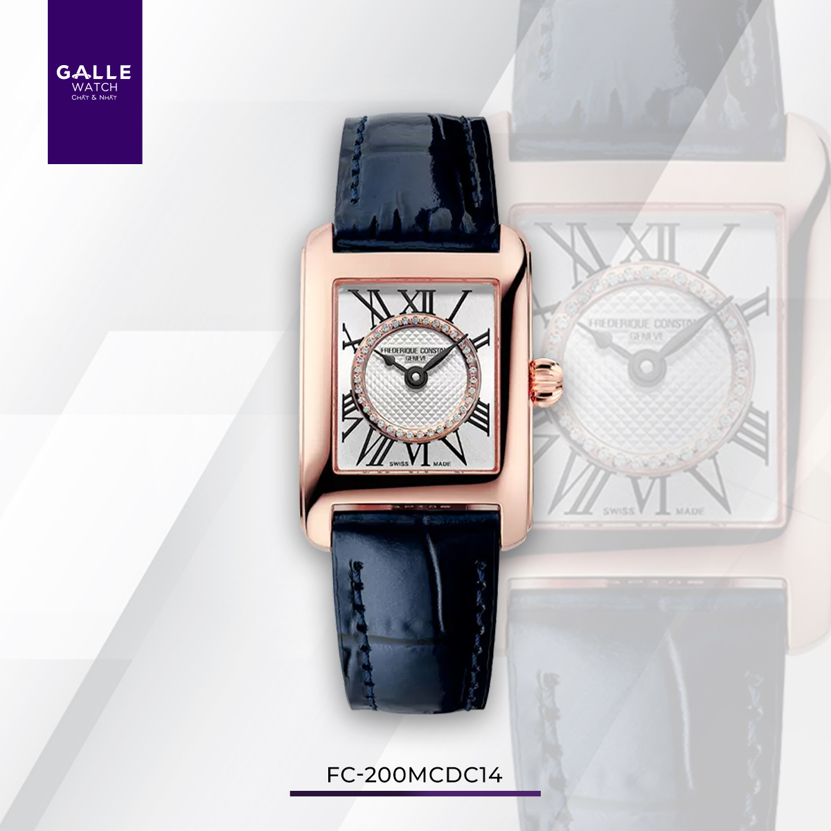 ĐỒNG HỒ NỮ FREDERIQUE CONSTANT CLASSICS CARREE LADIES FC-200MCDC14