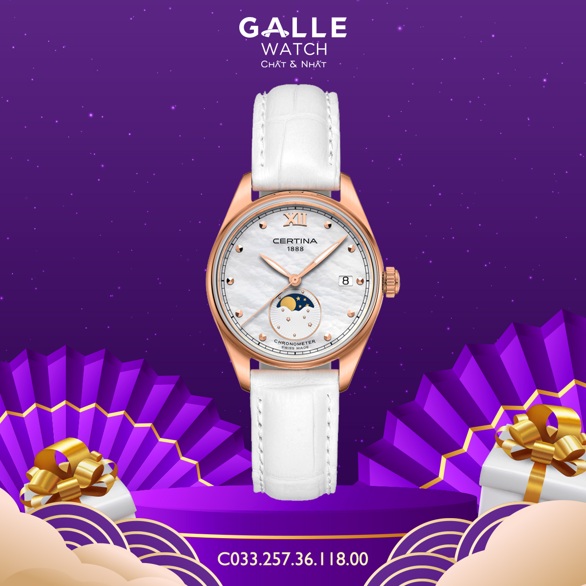 ĐỒNG HỒ NỮ CERTINA DS-8 LADY C033.051.22.118.00