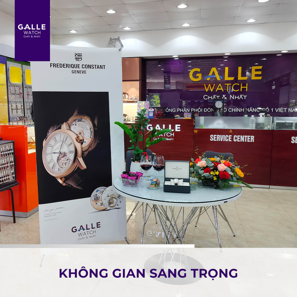 Showroom lớn nhất của toàn hệ thống tại TP. Hồ Chí Minh của đồng hồ Galle