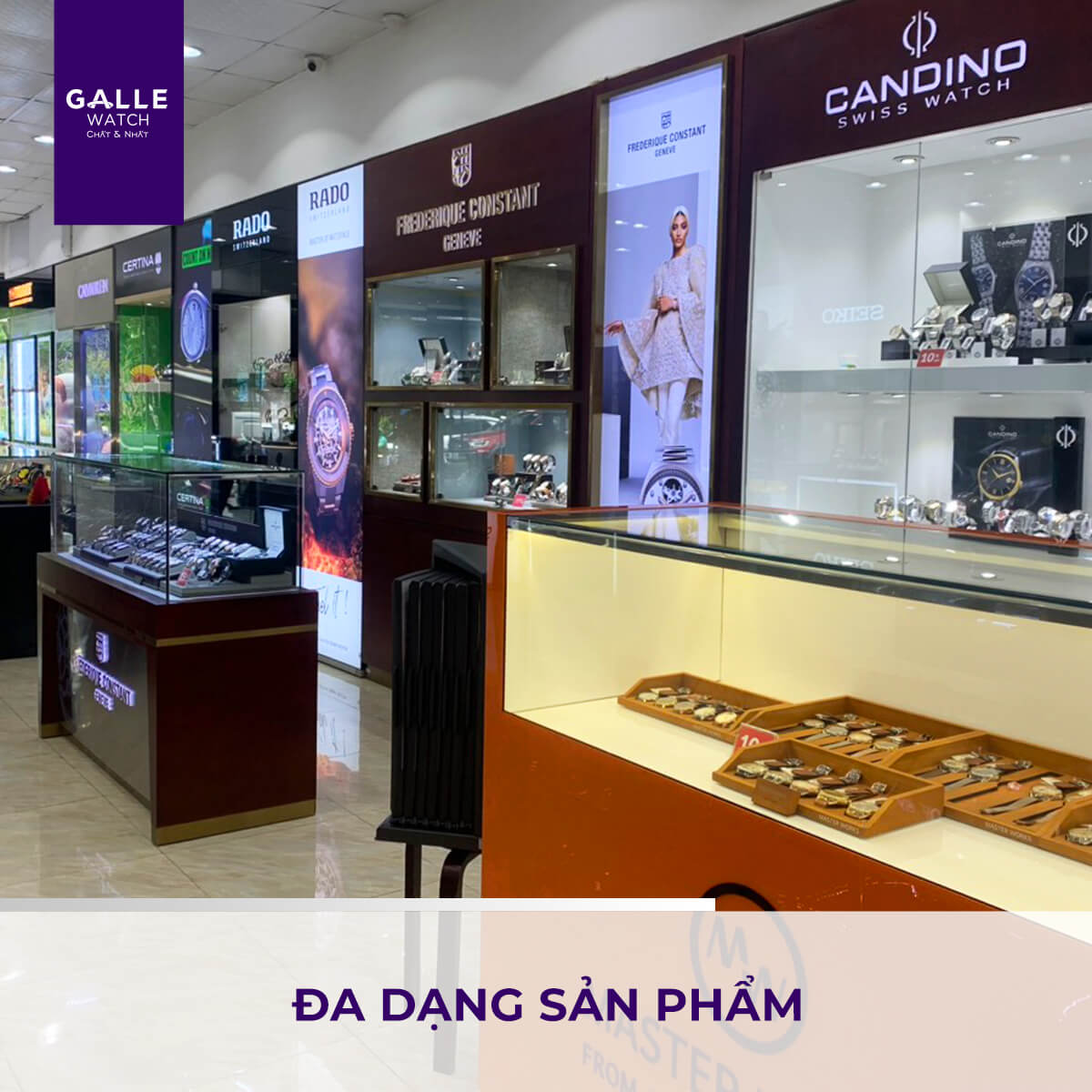 Đa dạng các mẫu mã sản phẩm đến từ các thương hiệu nổi tiếng trên thế giới