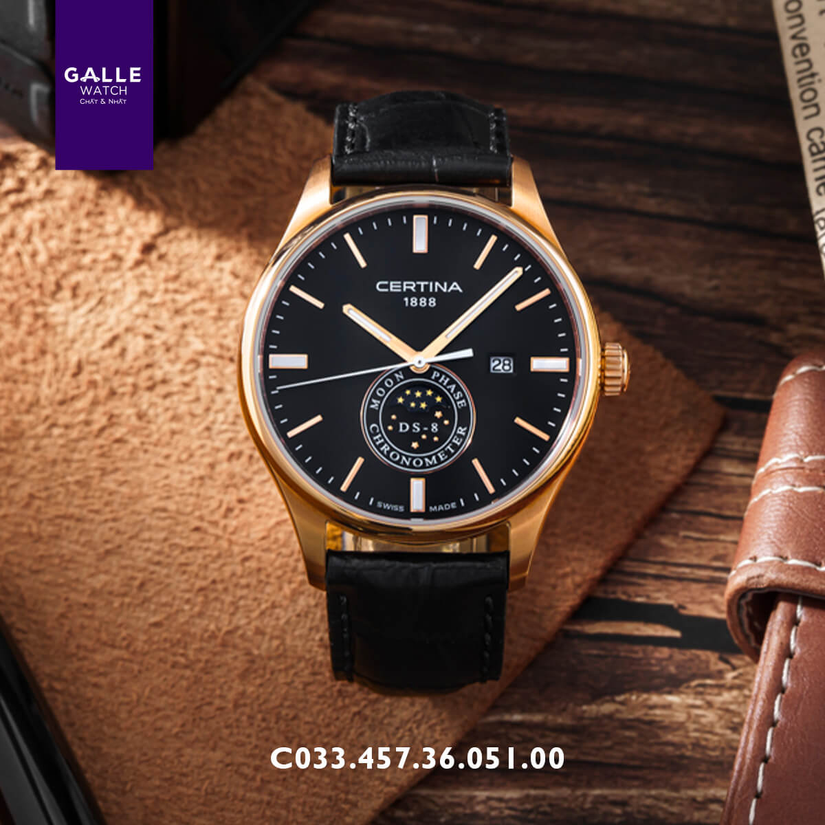 ĐỒNG HỒ NAM CERTINA DS-8 MOON PHASE C033.457.36.051.00