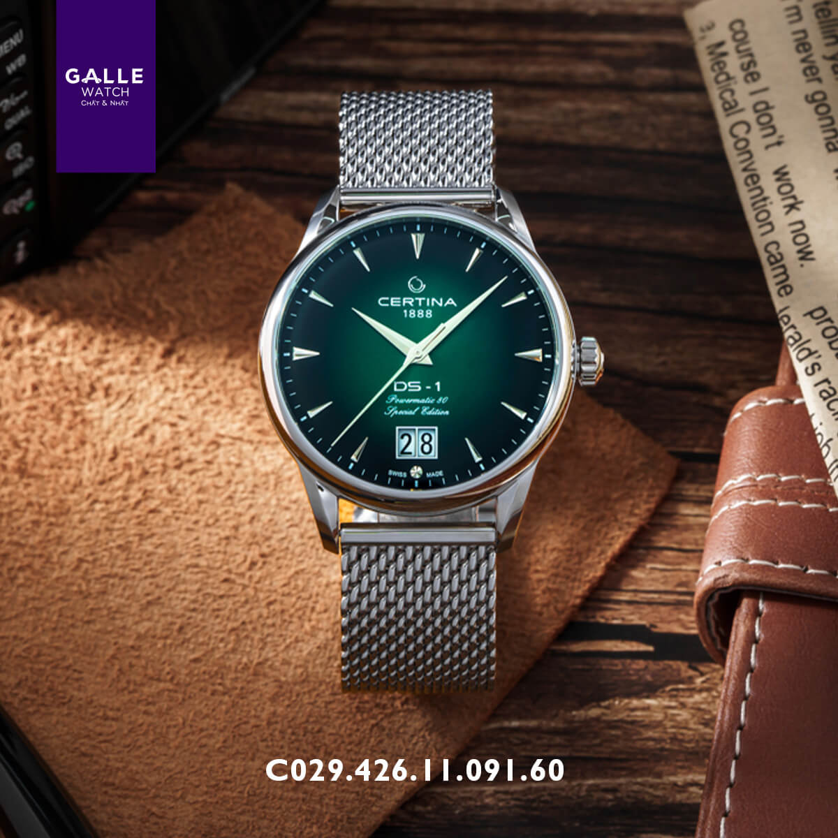 ĐỒNG HỒ NAM CERTINA DS-1 BIG DATE C029.426.11.091.60