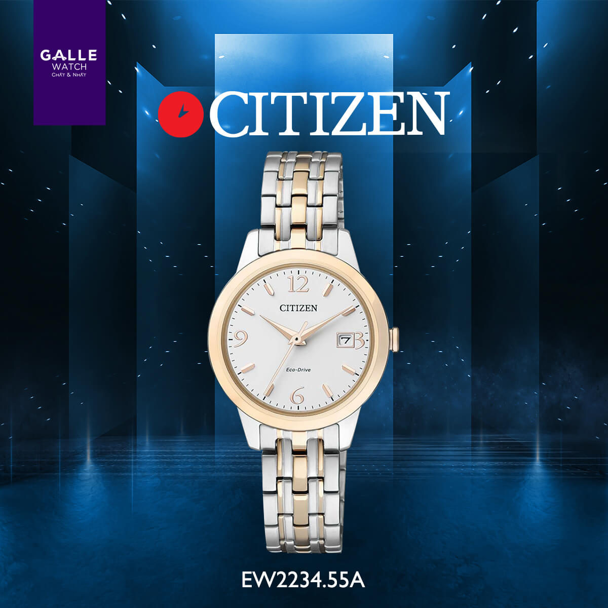 ĐỒNG HỒ NỮ CITIZEN ECO-DRIVE EW2234.55A