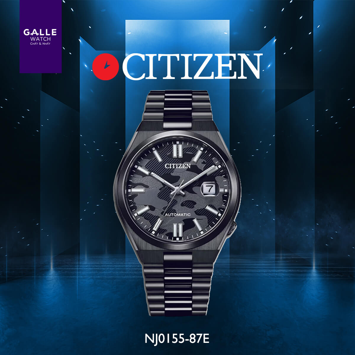 ĐỒNG HỒ NAM CITIZEN AUTOMATIC C8 TSUYOSA NJ0155-87E