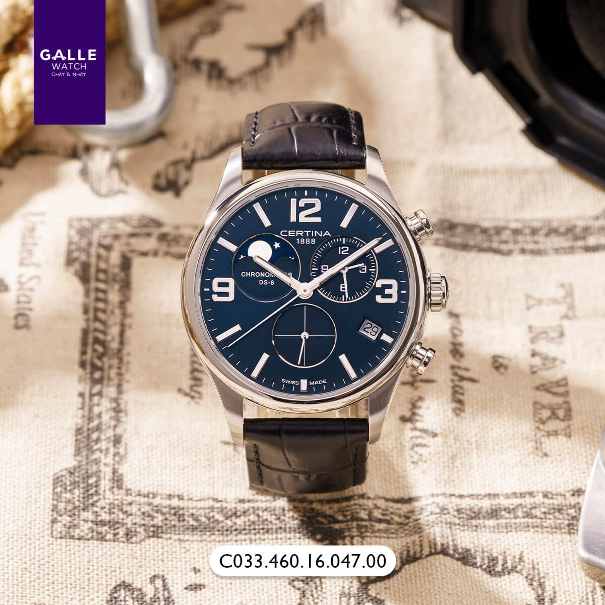ĐỒNG HỒ NAM CERTINA DS-8 MOON PHASE C033.460.16.047.00