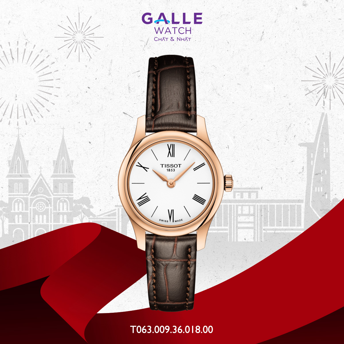 ĐỒNG HỒ NỮ TISSOT T-CLASSIC T063.009.36.018.00
