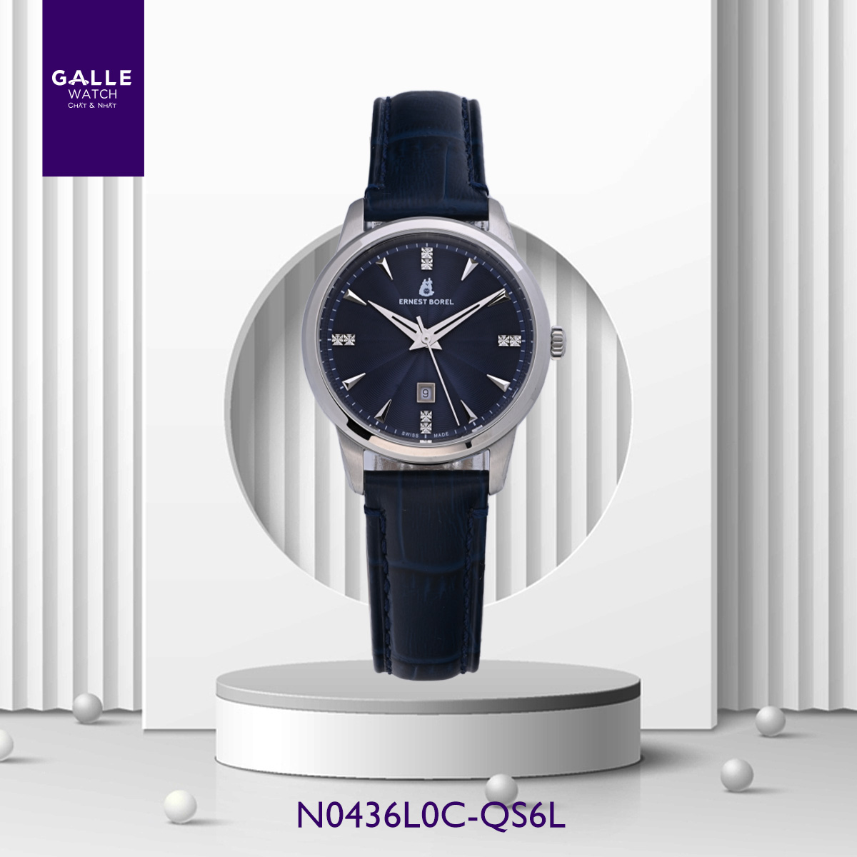 ĐỒNG HỒ NỮ ERNEST BOREL JULES BOREL N0436L0C-QS6L