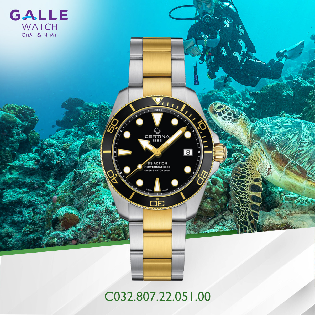 ĐỒNG HỒ NAM CERTINA DS ACTION DIVER C032.807.22.051.00