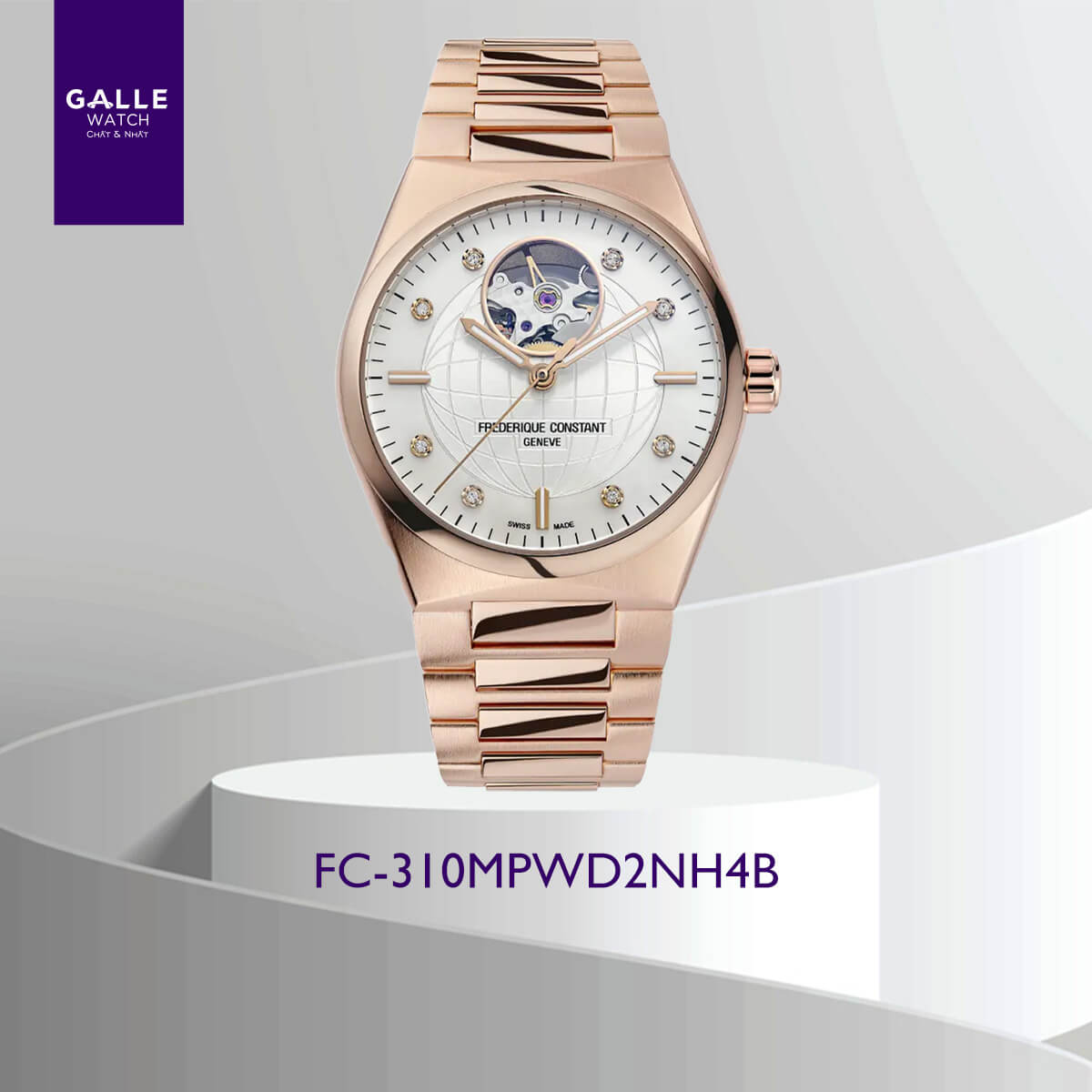 ĐỒNG HỒ NỮ FREDERIQUE CONSTANT HIGHLIFE LADIES AUTOMATIC HEART BEAT FC-310MPWD2NH4B