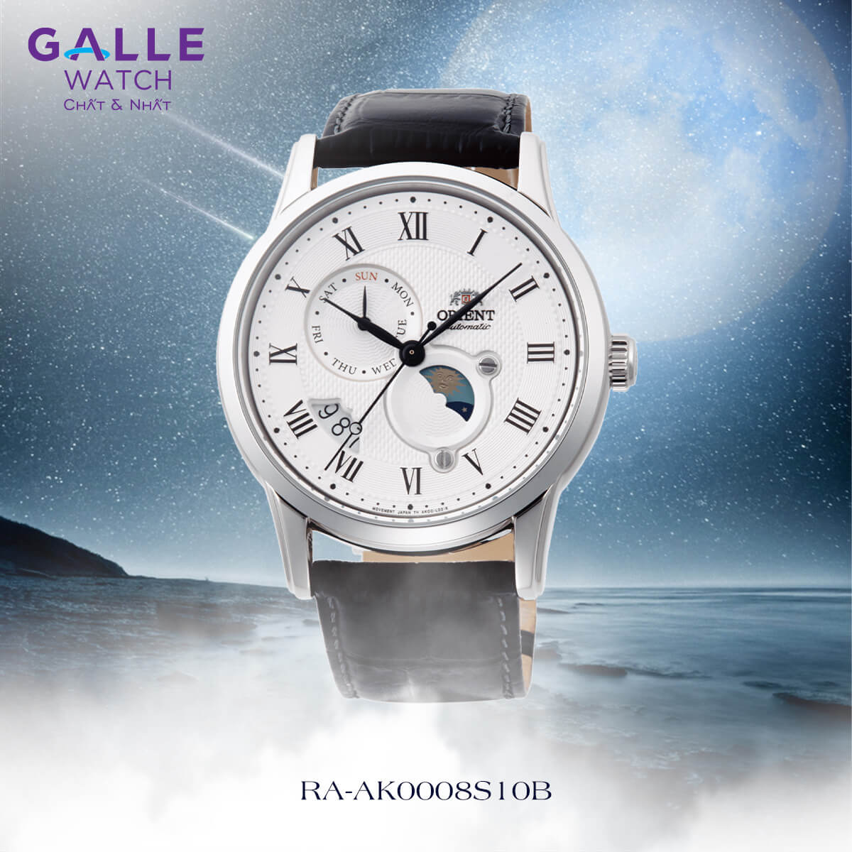 ĐỒNG HỒ NAM ORIENT MECHANICAL CONTEMPORARY SUN & MOON RA-AK0008S10B