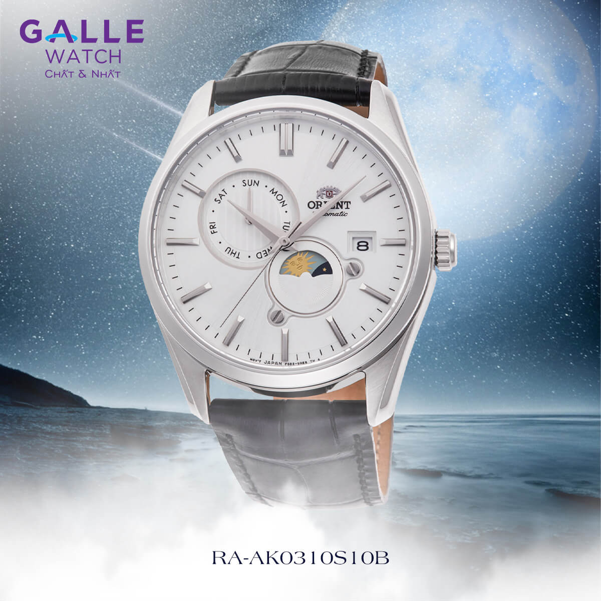 ĐỒNG HỒ NAM ORIENT CONTEMPORARY SUN & MOON RA-AK0310S10B