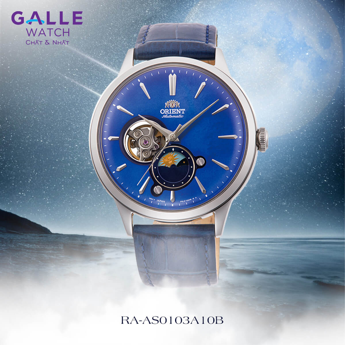 ĐỒNG HỒ NAM ORIENT CLASSIC SUN & MOON RA-AS0103A10BOrient Sun & Moon - Vẻ đẹp Nhật Nguyệt nơi cổ tay