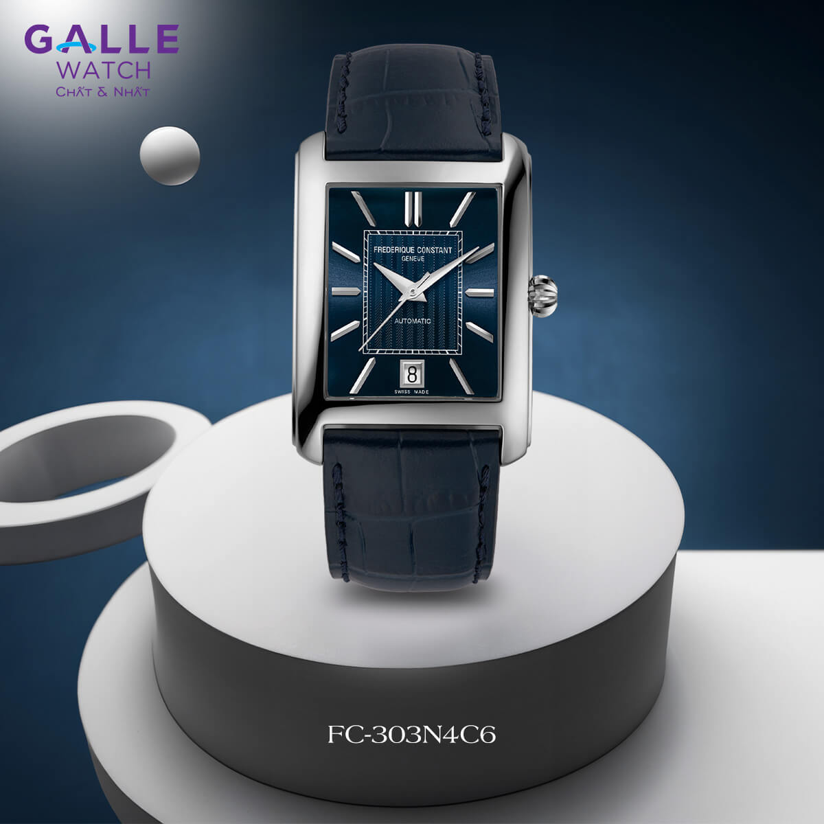 ĐỒNG HỒ NAM FREDERIQUE CONSTANT CLASSICS CARREE AUTOMATIC FC-303N4C6