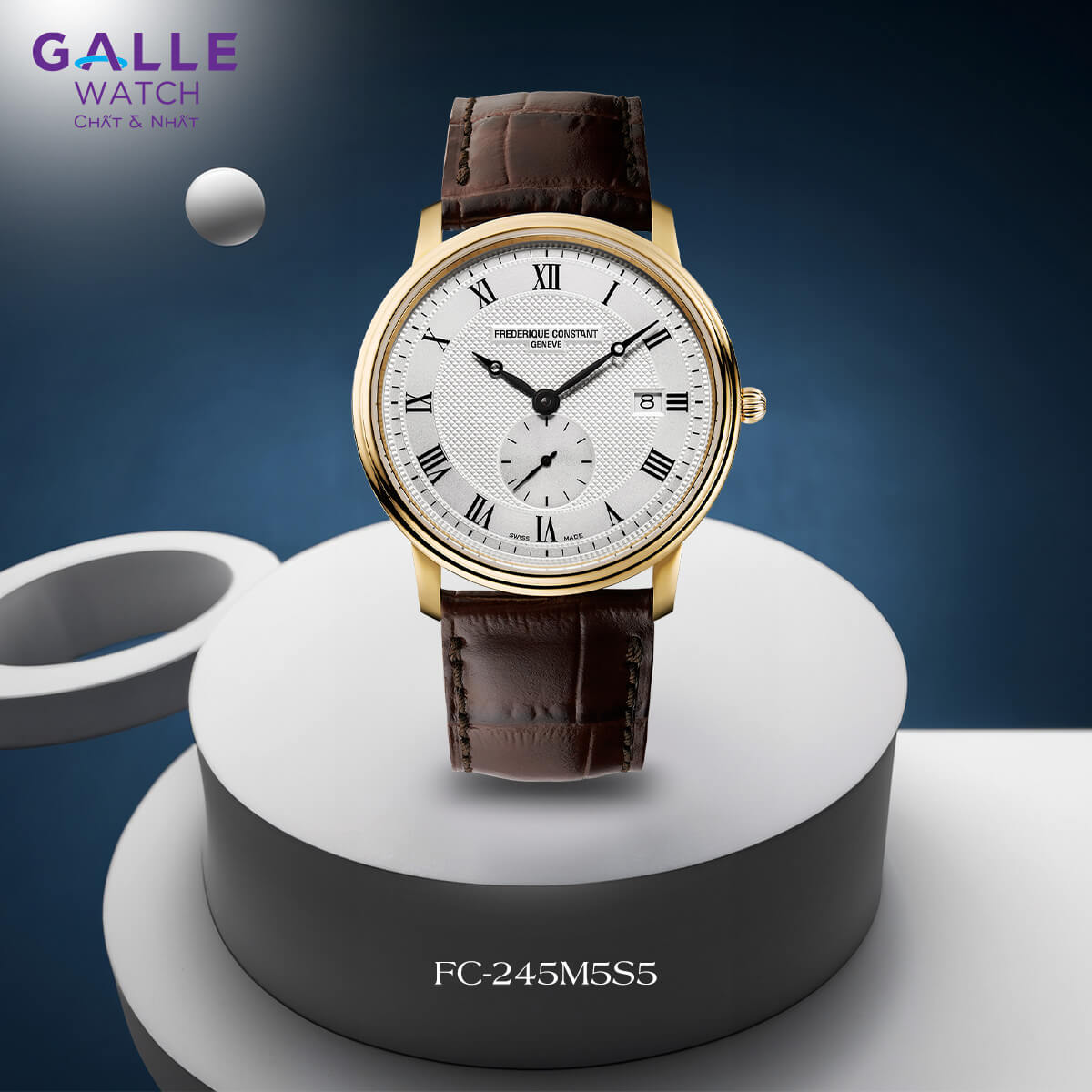 ĐỒNG HỒ NAM FREDERIQUE CONSTANT SLIMLINE FC-245M5S5