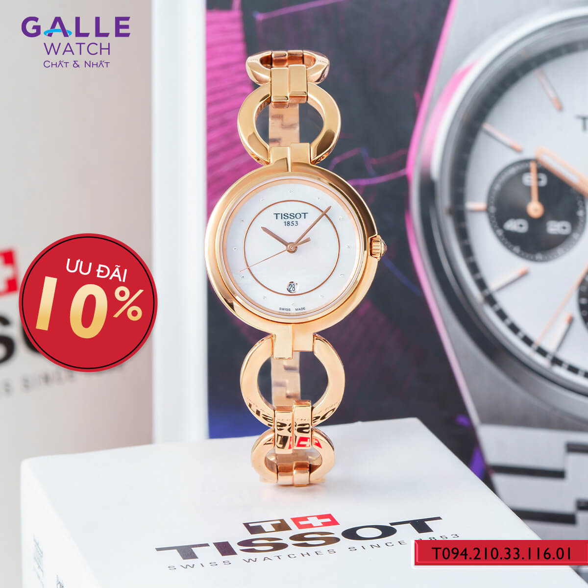 ĐỒNG HỒ NỮ TISSOT T-LADY T094.210.33.116.01