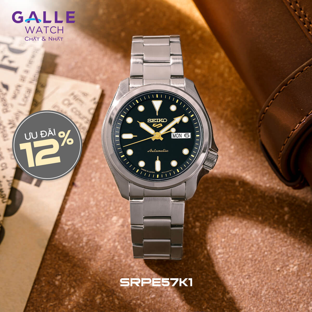 ĐỒNG HỒ NAM SEIKO 5 SPORTS SRPE57K1