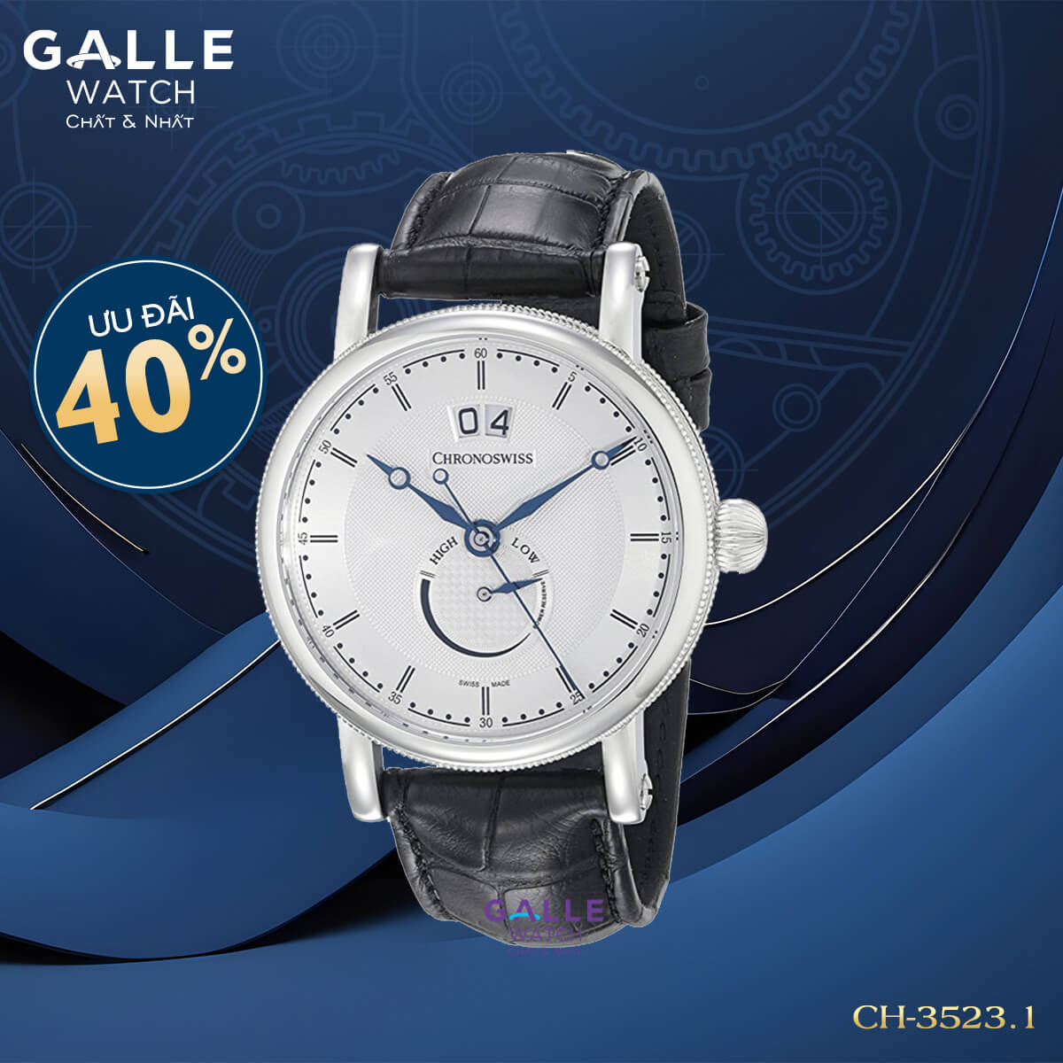 ĐỒNG HỒ NAM SIRIUS BIG DATE CHRONOSWISS CH-3523.1
