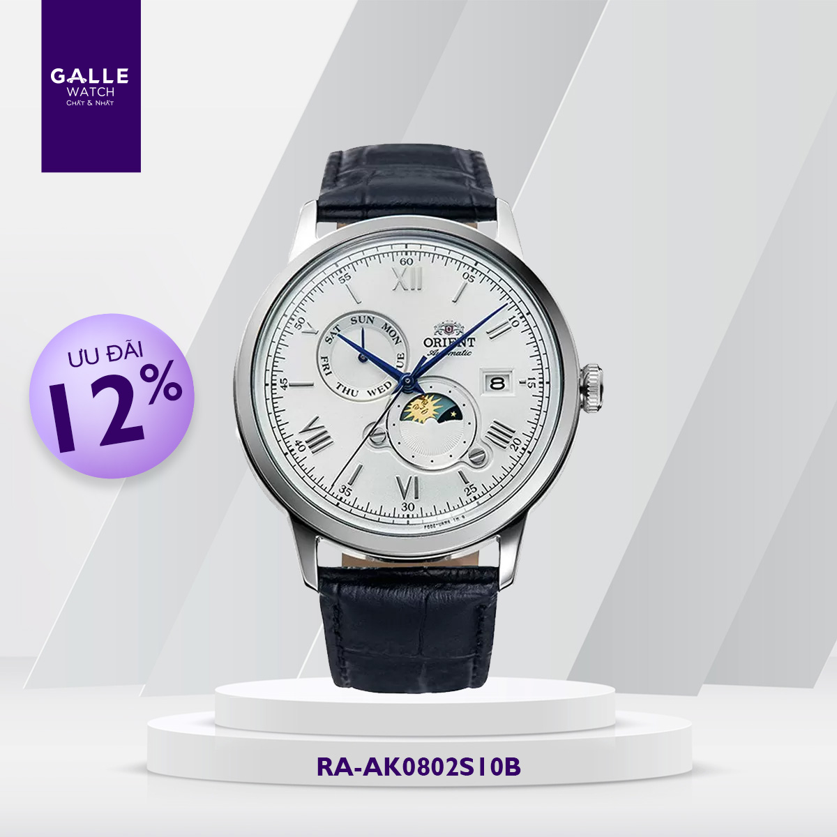 ĐỒNG HỒ NAM ORIENT CLASSIC SUN AND MOON RA-AK0802S10B