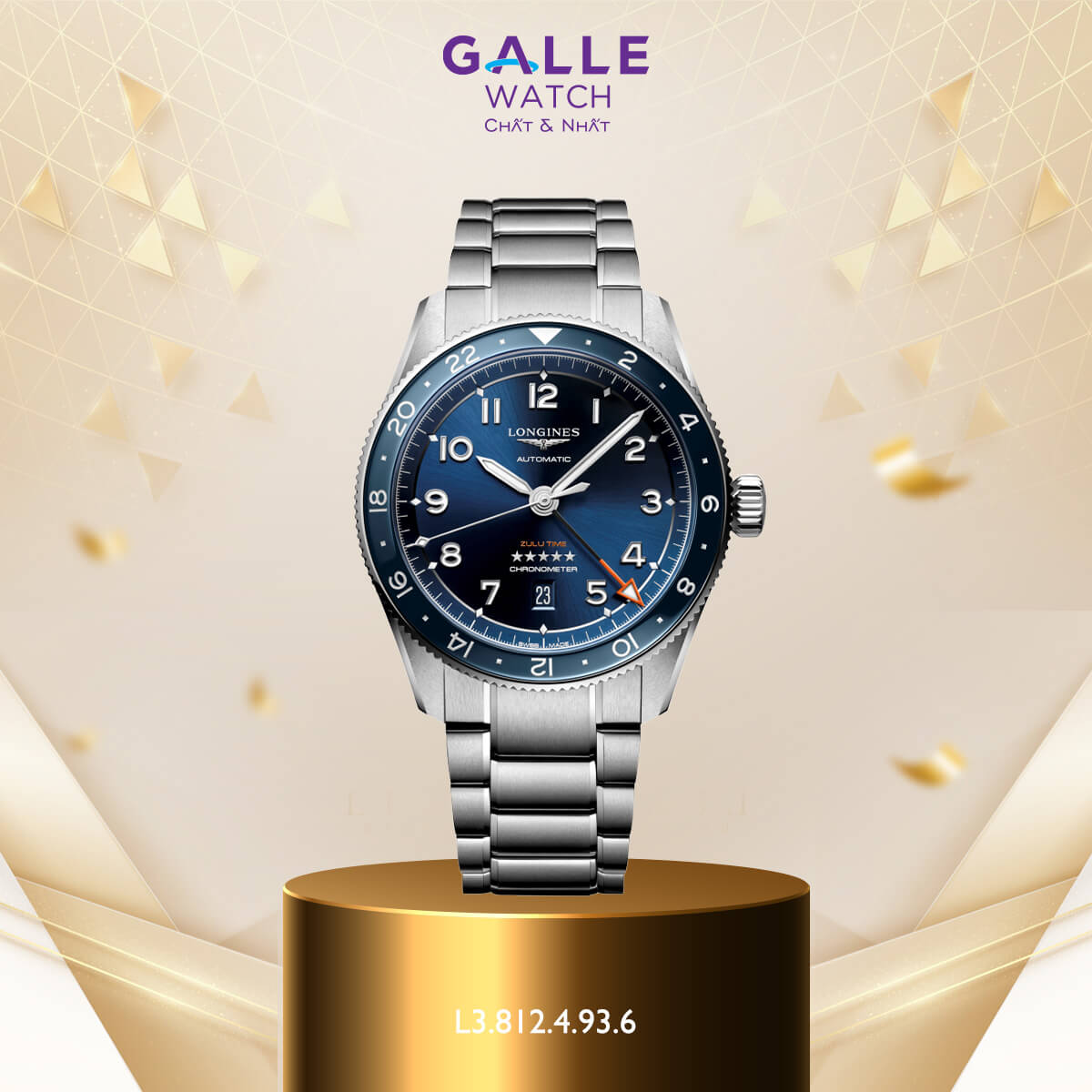 ĐỒNG HỒ NAM LONGINES SPIRIT ZULU TIME L3.812.4.93.6