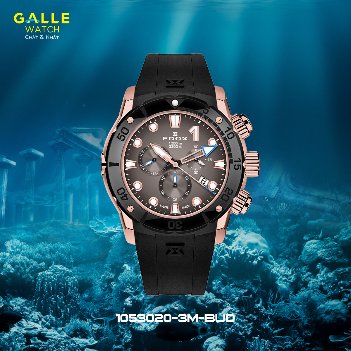 ĐỒNG HỒ NAM EDOX CO-1 CHRONOGRAPH 10242-TINRCA-BRDR