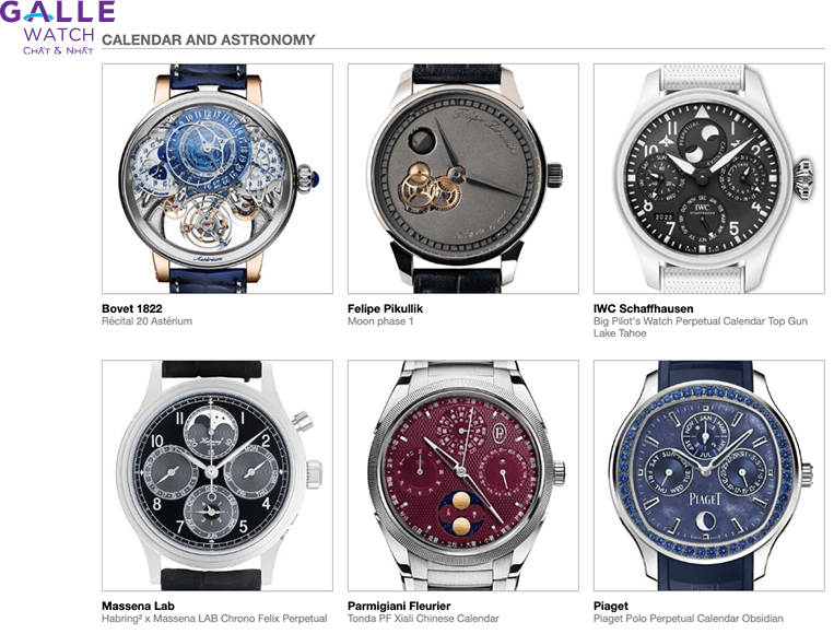 ĐỒNG HỒ CÓ LỊCH & THIÊN VĂN (CALENDAR & ASTRONOMY)