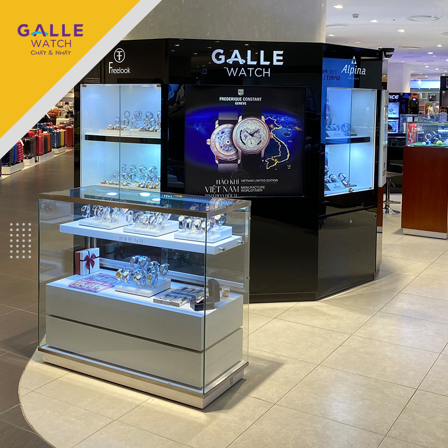 Galle Watch cũng đề cao sự trải nghiệm của khách hàng từ không gian mua sắm chuẩn quốc tế