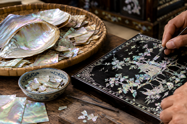 nghệ thuật khảm trai